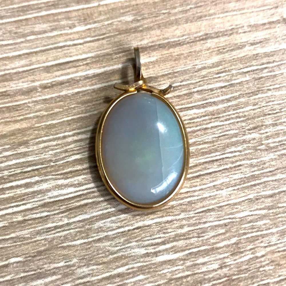 Vintage Opal 12k Gold Filled Pendant